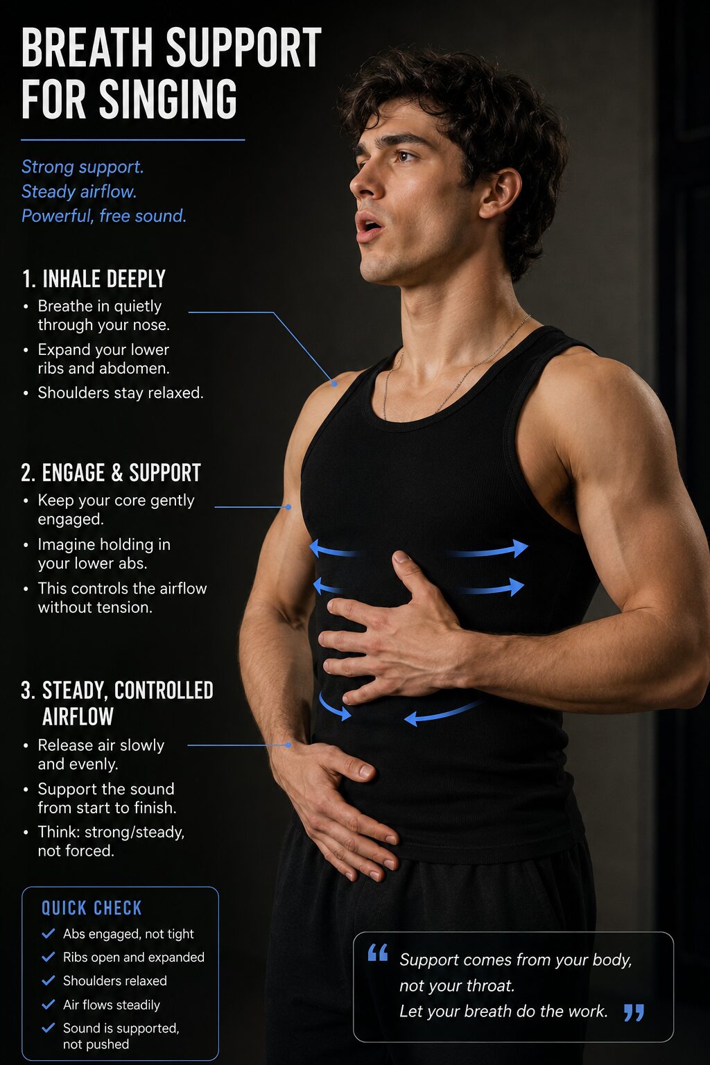 Proper Breath Support for Singing