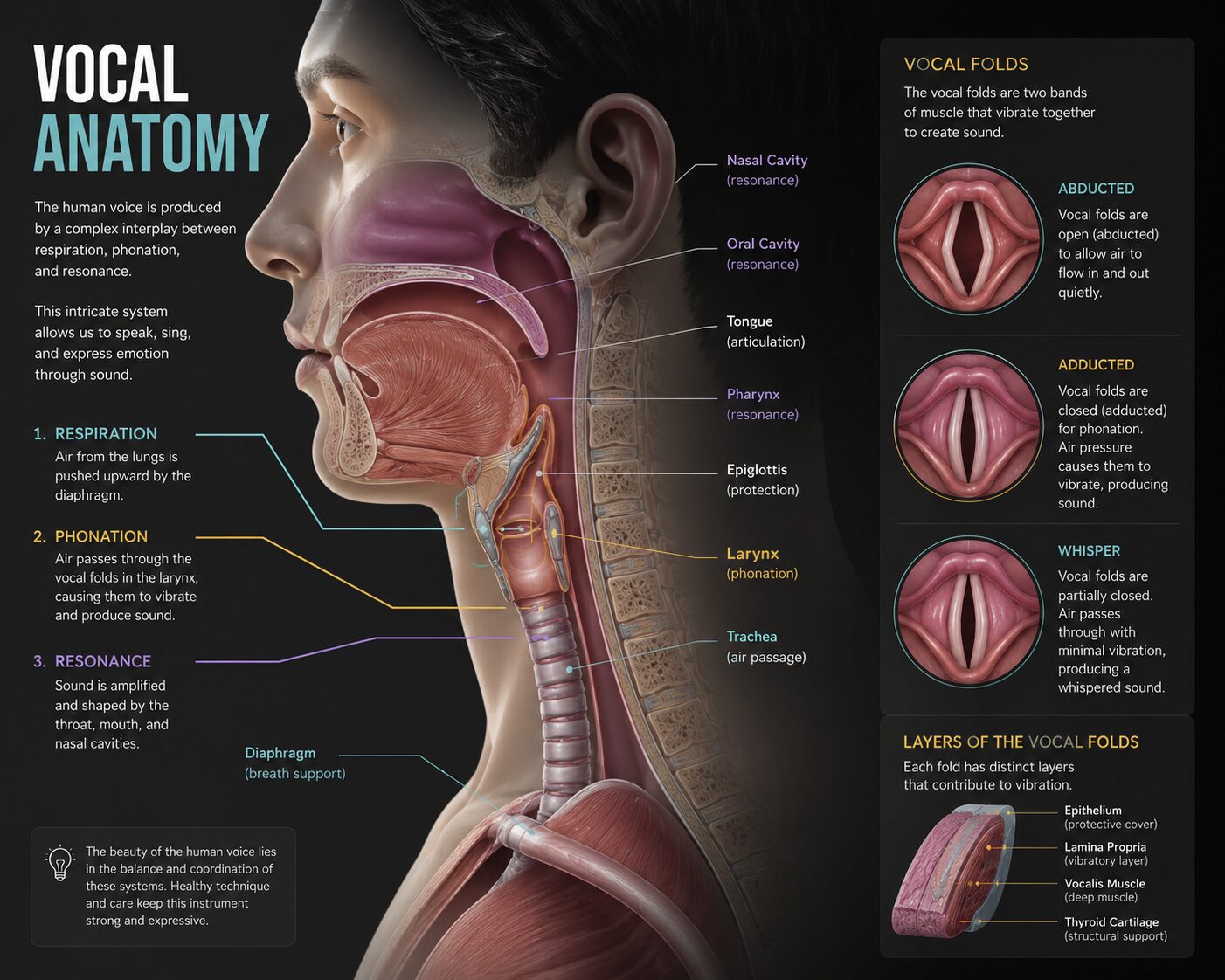 Vocal Anatomy Infographic